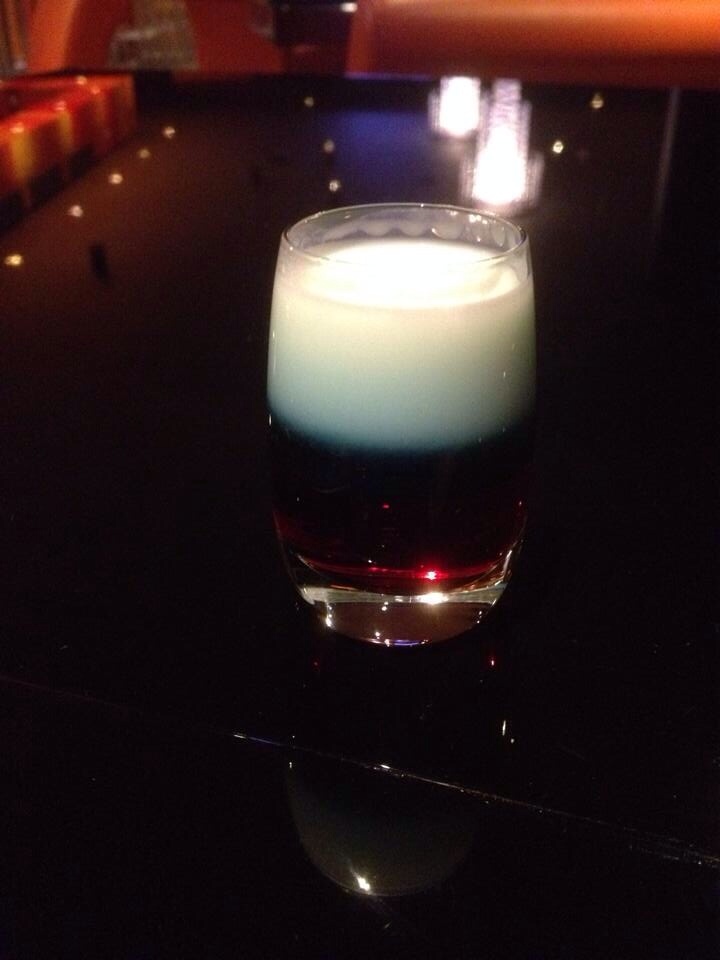 Cocktail in colours of Russian Flag!