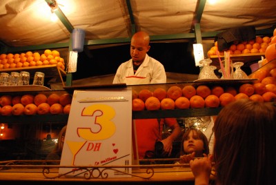 The orange juice seller