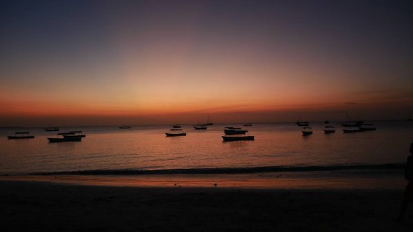 Sunset at Nungwi Beach