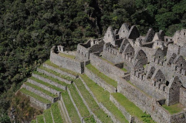 Incan terraces where they grew food